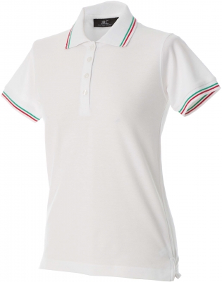Tricou polo Aostra JRC, dama, alb